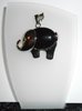 Elefant Obsidian schwarz Anhänger